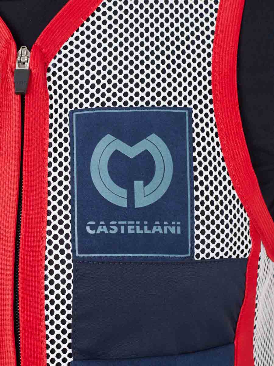 Castellani Trap Shooting Vest Rio Evolution - RH - White/Navy/Red from ...