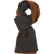 Harkila Reversible Scarf - Shadow Brown/Rustique Clay