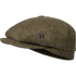Harkila Kenmore Baker Boy Cap - Forest Green/Herringbone
