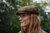 Harkila Kenmore Baker Boy Cap - Forest Green/Herringbone