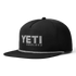 YETI COOLERS MID PRO FLAT BRIM ROPE HAT - BLACK