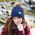 Ridgeline Nordic Fleck Womens Bobble Hat - Navy