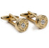 Shotgun Cartridge Gold End Cap Cufflinks