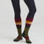 Ridgeline Merino Wool Socks Full Length - Berry Stripes