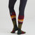 Ridgeline Merino Wool Socks Full Length - Berry Stripes