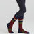 Ridgeline Merino Wool Socks Full Length - Navy Stripes