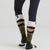 Ridgeline Merino Wool Socks Full Length - Olive Stripes