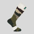Ridgeline Merino Wool Socks Full Length - Olive Stripes