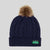 Ridgeline Nordic Fleck Womens Bobble Hat - Navy