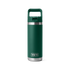 YETI RAMBLER 18 OZ COLOUR STRAW BOTTLE - BLACK FOREST GREEN