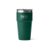 YETI 20OZ (591ML) STACKABLE CUP - BLACK FOREST GREEN
