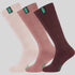 Ridgeline Cotton Work Socks Full Length (3 Pairs) - Oxblood