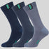Ridgeline Cotton Work Socks Mid Length (3 Pairs) - Navy