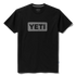 YETI LOGO BADGE T-SHIRT - BLACK