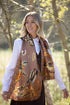 Clare Haggas Ahead of the Game Mocha Classic Pure Silk Scarf